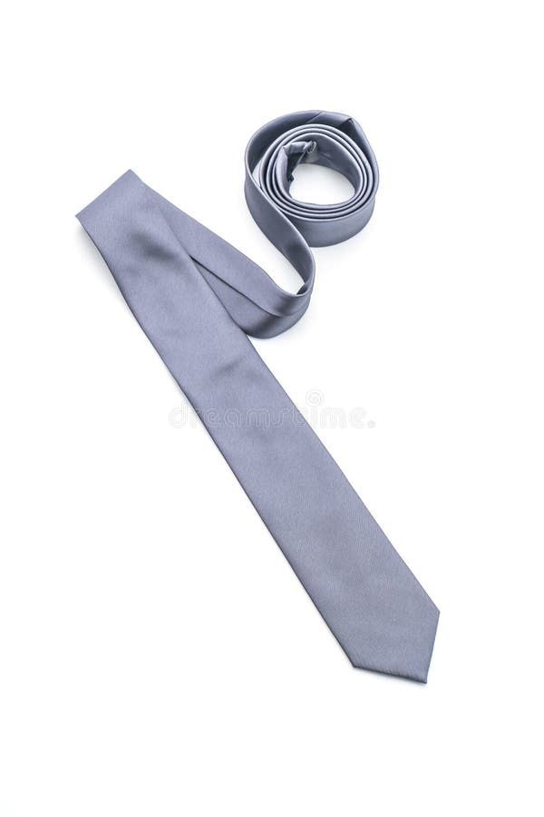 Grey Necktie With Windsor Knot Stock Image Image of stripe, windsor