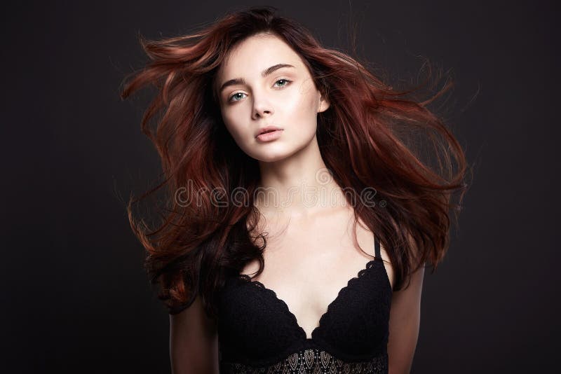 Beautiful Hair Girl. Hair care. fashion beauty portrait royalty free stock images Beautiful Hair Girl. Hair care. fashion beauty portrait royalty free stock images