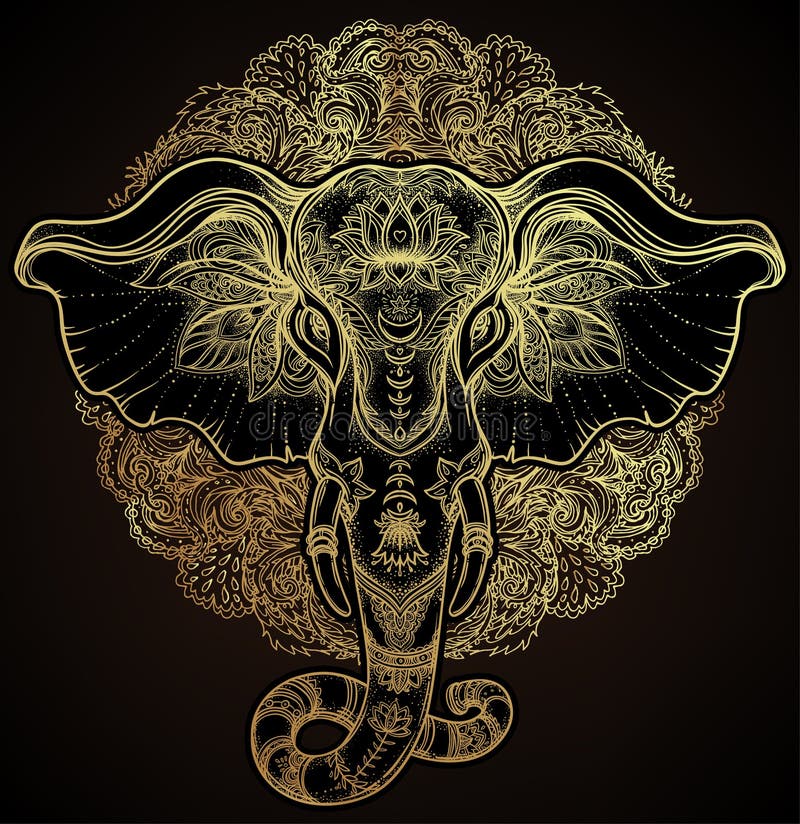 Elephant T-Shirt Be Strong Mandala Native American Shamanic Elephant T-Shirt Be Strong Mandala Native American Shamanic