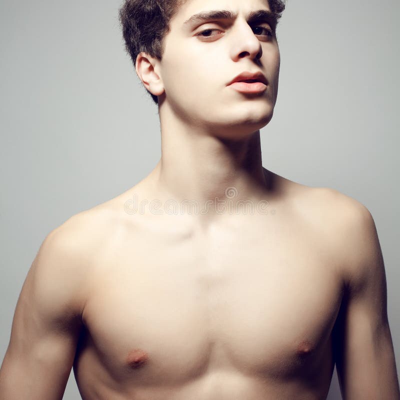 Beautiful (handsome) muscular male model with nice body royalty free stock image Beautiful (handsome) muscular male model with nice body royalty free stock image