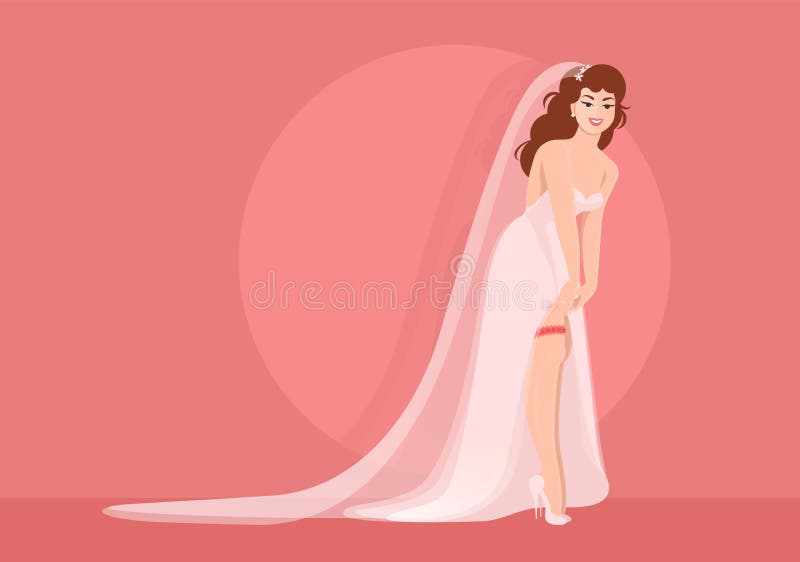 Download Princess Bride Wedding Dress Concept Stock Vector ...