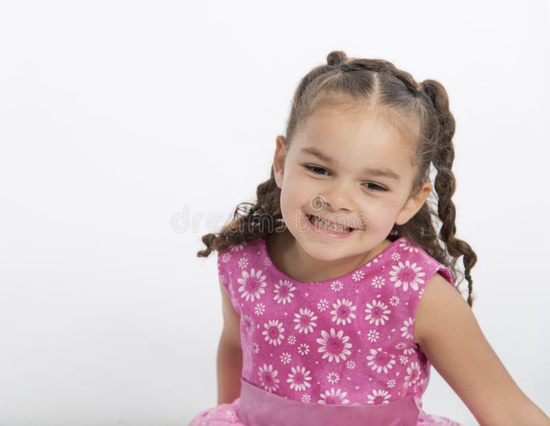 Beautiful, Happy, Dancing 4 Year Old Stock Image - Image Of Beautiful,  Braids: 134962983