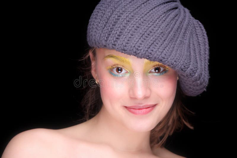 Beautiful happy girl smiling royalty free stock photo