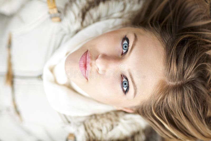 Beautiful happy portrait of an young woman