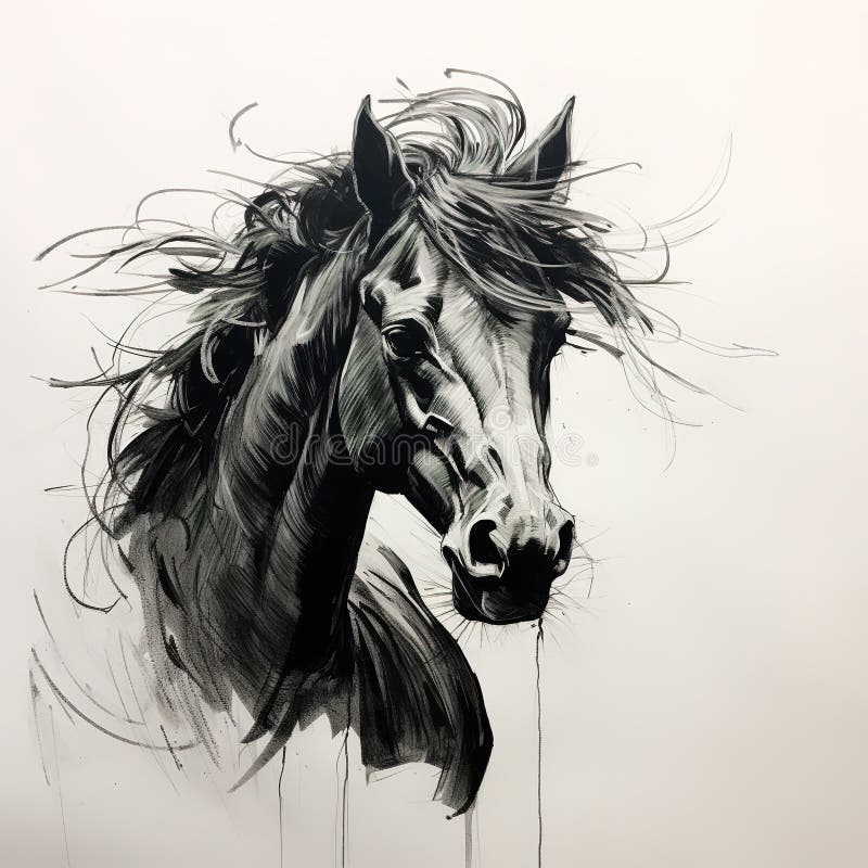 Artistic horse portrait Black and White Stock Photos & Images - Page 2 -  Alamy