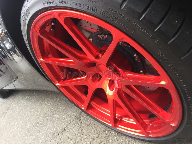 Hot red rims editorial stock photo. Image of bouquet - 126206433