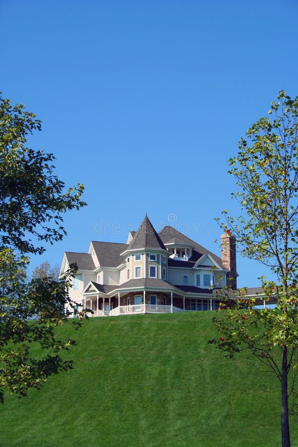 Beautiful house on a hill