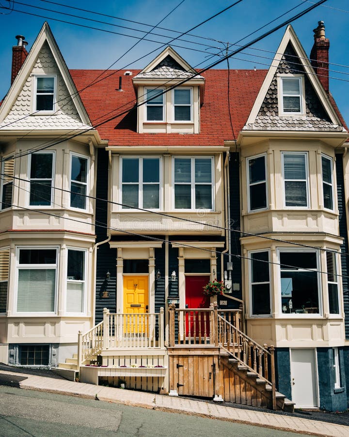 Beautiful House, St. Johns, Newfoundland and Labrador, Canada Stock