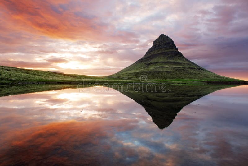 Beautiful Iceland mountain landscape
