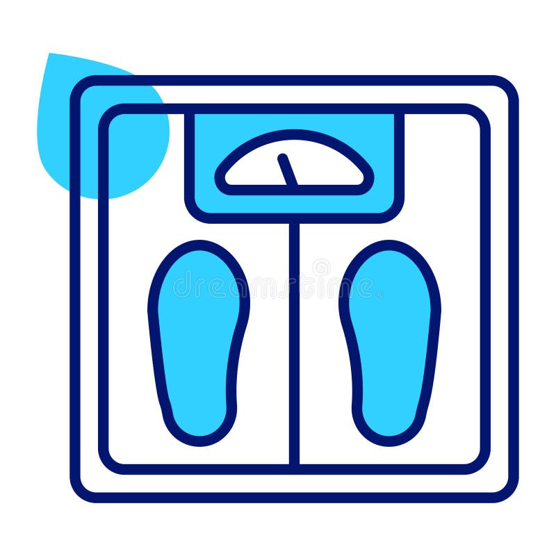Beautiful Icon of Weight Scale, Weight Machine Vector Design Stock