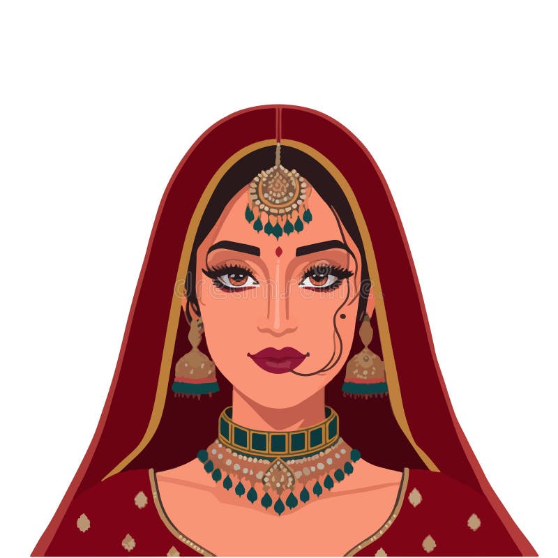 Create a line drawing of indian bride - it needs to be black and white on  Craiyon