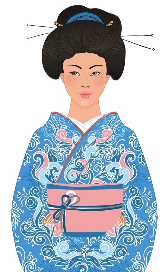 Beautiful japanese woman in kimono