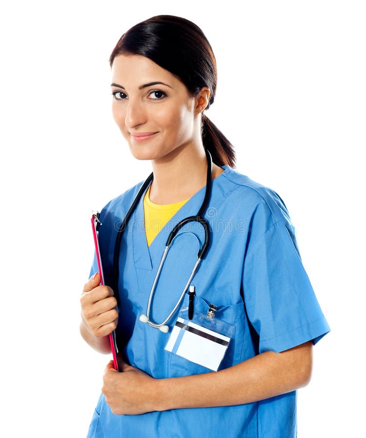 Beautiful lady doctor with stethoscope