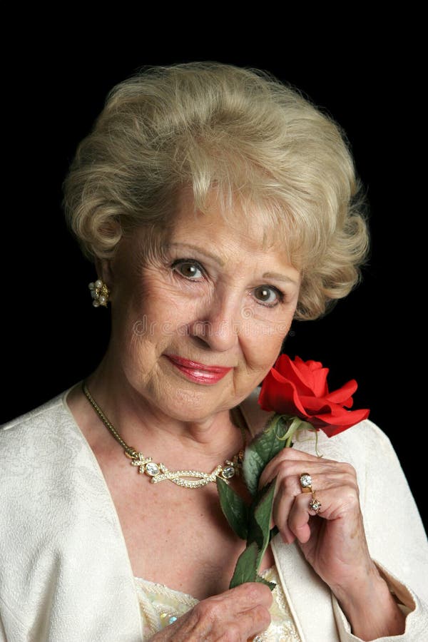 Beautiful lady rose senior στοκ εικόνα με δικαίωμα ελεύθερης χρήσης