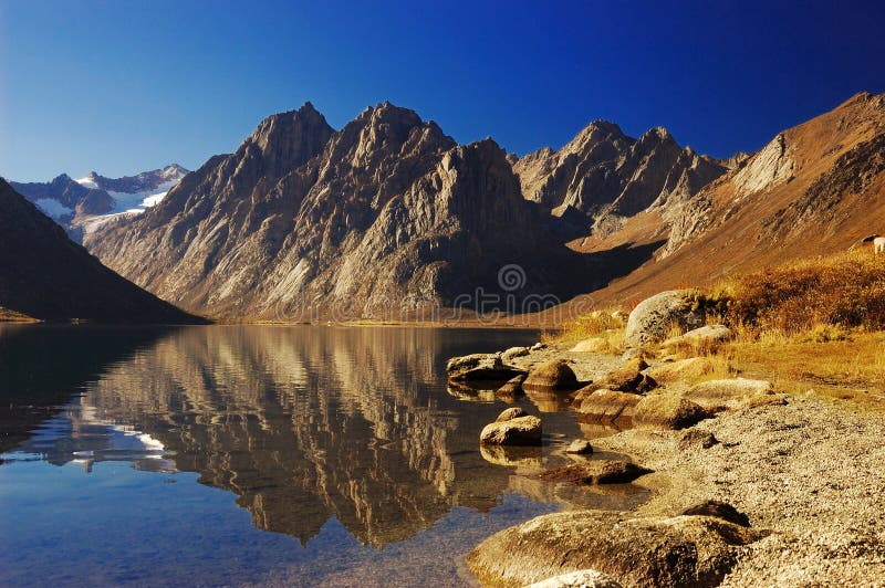 Beautiful lake and mountain