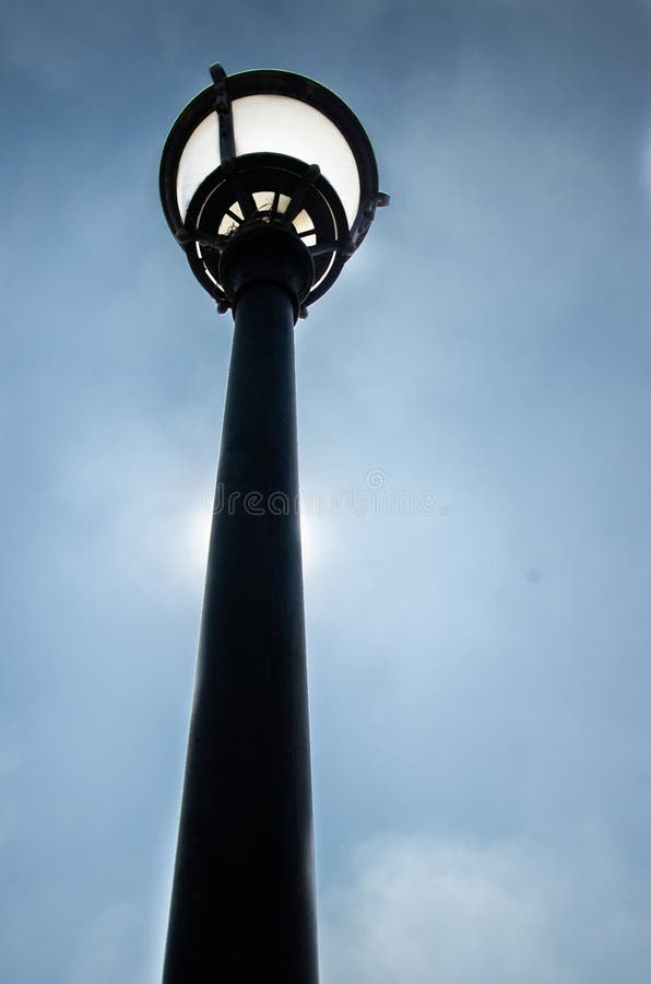 A Beautiful Lamp Post in a Park Stock Photo Image of geology, background 224400032