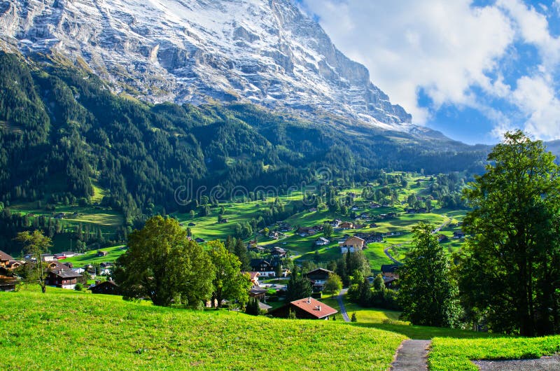 Beautiful Landscape of Lauterbrunnen, Switzerland