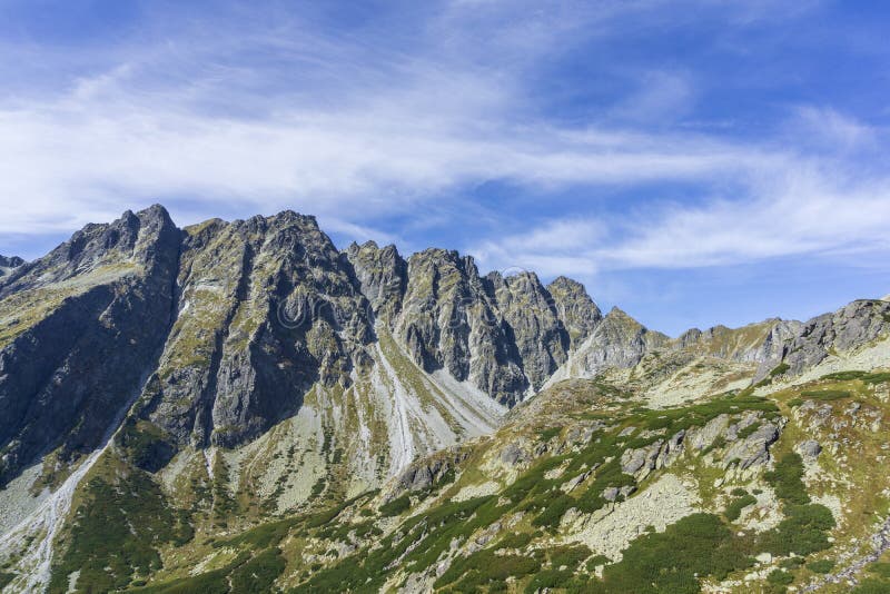 Krásná krajina Mengusovské doliny. Vysoké Tatry. Slovensko