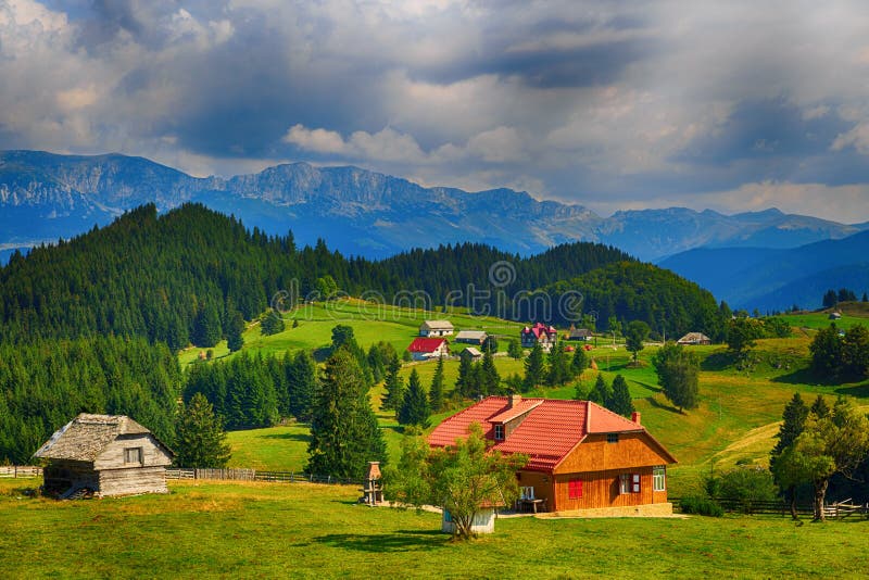 Beautiful landscape in the mountains. Romania