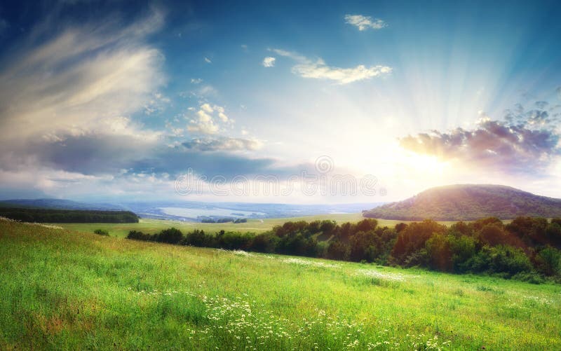 Beautiful landscape stock photos