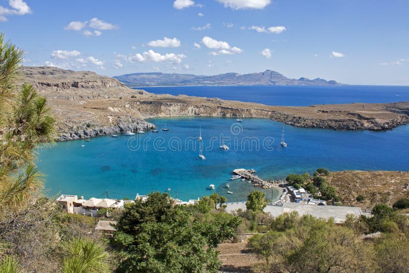 A beautiful landscape in Rhodes