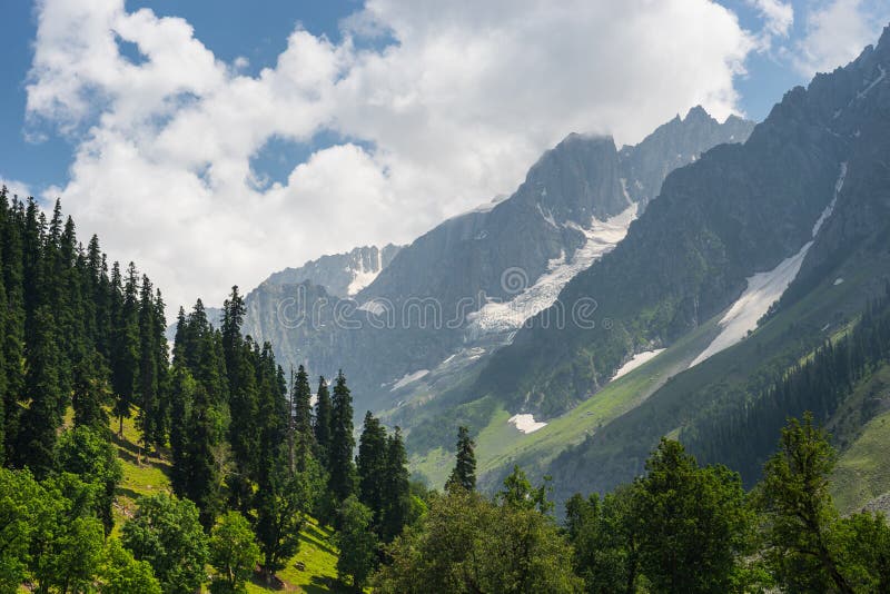 Beautiful landscape of Sonamarg in summer, Srinagar, Jammu Kashmir, India