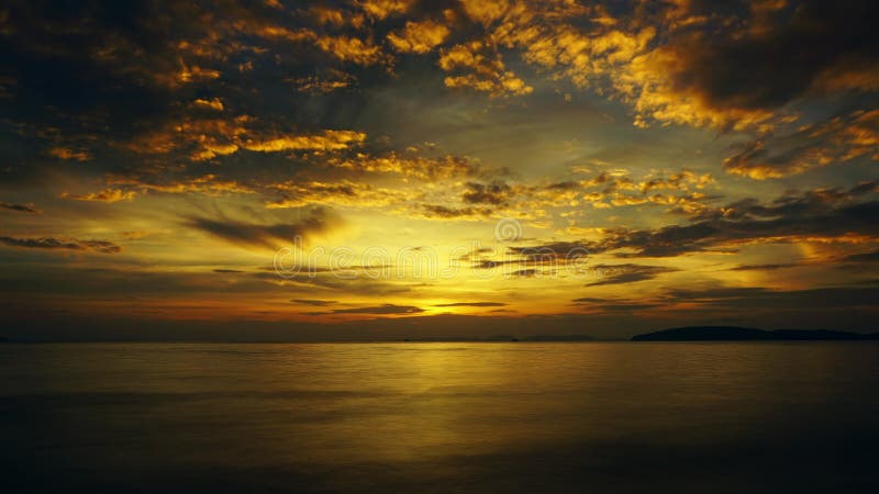 Tropical sea sunset on the beach, timelapse. Beautiful landscape with tropical sea sunset on the beach, timelapse 4k