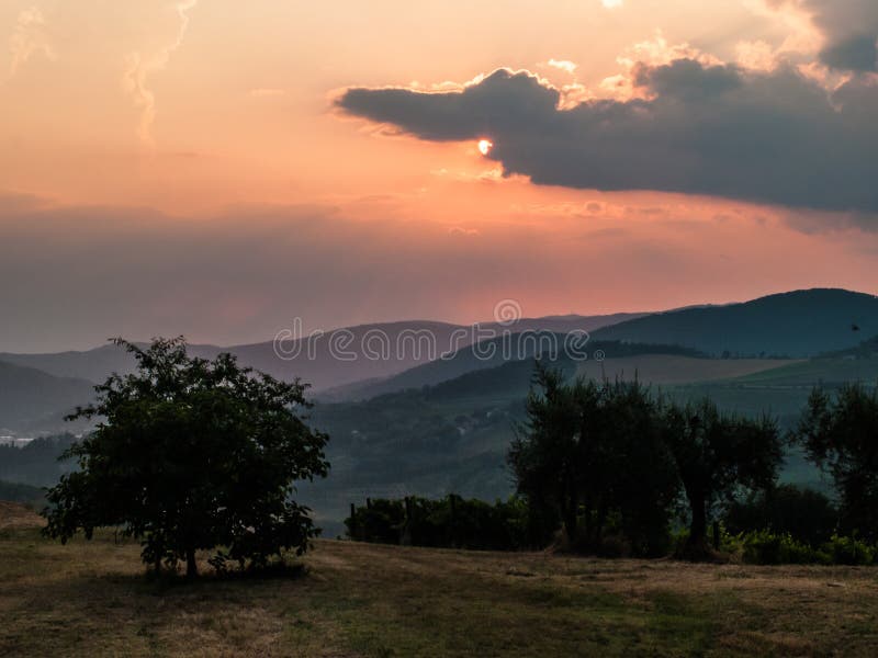 Beautiful landscape Tuscany Italy