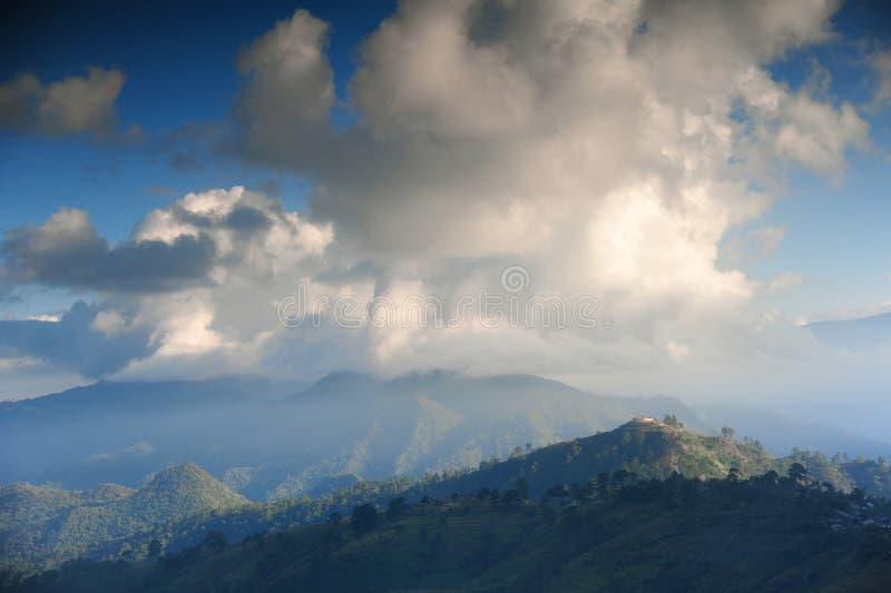 Beautiful landscape in winter at Chiangmai