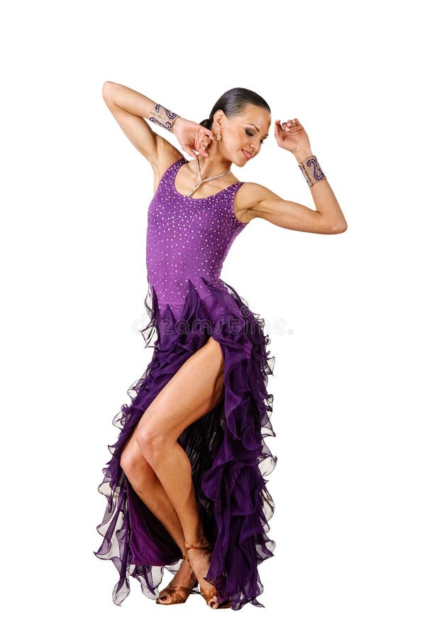 Salsa Dancer with Hands on Hips Stock Photo - Image of full, beauty ...