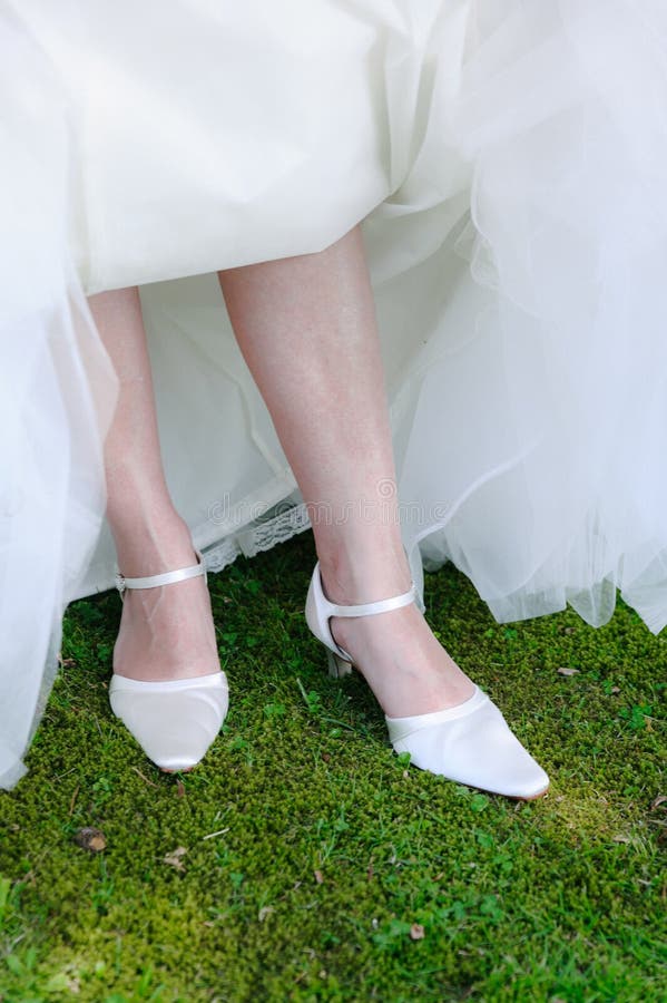 Beautiful Leg of the Young Bride Stock Image - Image of legs, upright ...