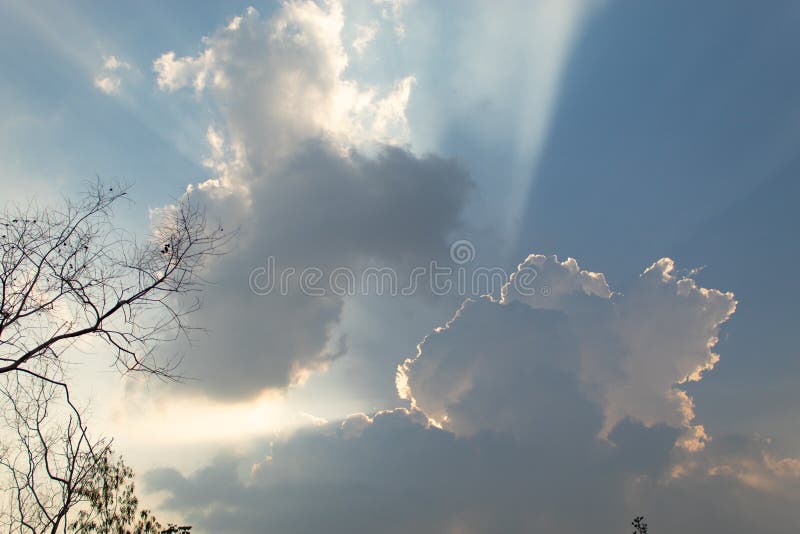 Beautiful Light Shines through the Clouds Stock Image Image of beautiful, shines 115589909