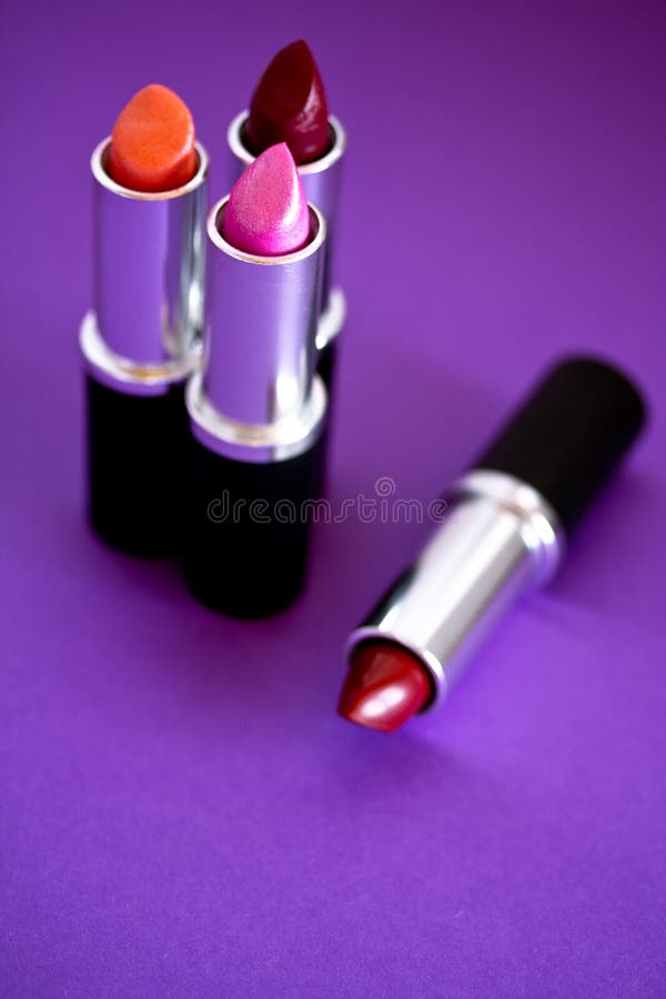 Beautiful Lipsticks the Makeup Series Stock Photo Image of girl