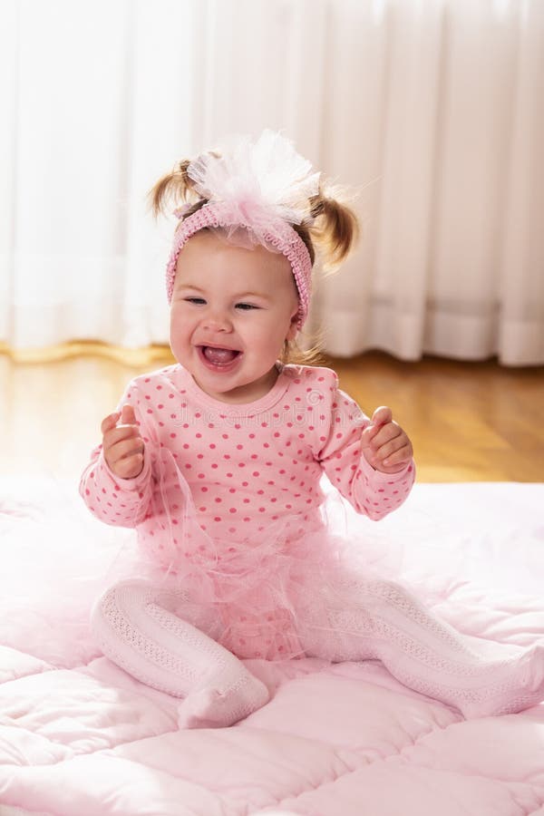 Baby girl clapping hands stock photo. Image of daylight - 138999444