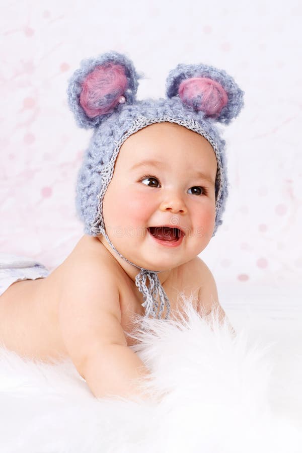 Beautiful Little Baby Smiling Stock Image Image Of Adorable