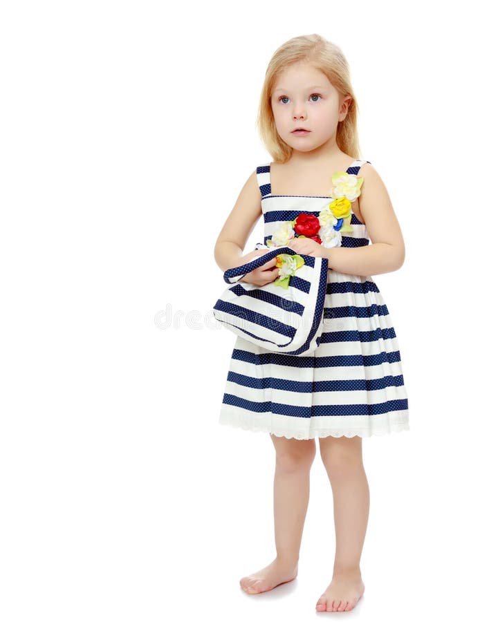 The little girl is full-length. royalty free stock photos The little girl is full-length. royalty free stock photos