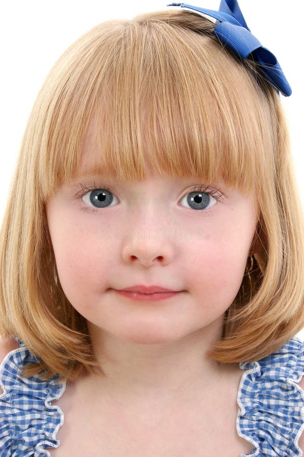 Beautiful Little Girl With Strawberry Blonde Hair stock photos