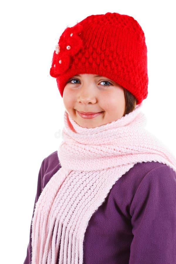Beautiful Little Girl in Winter Outfit Stock Photo - Image of colorful ...