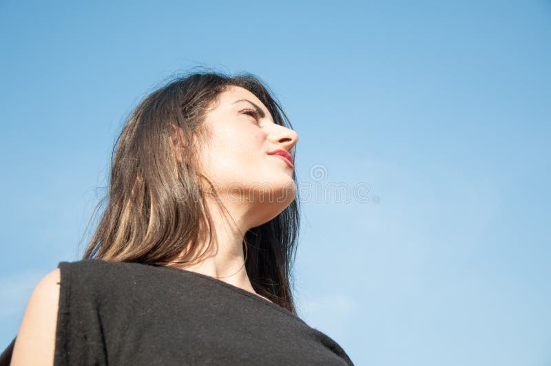 Beautiful look stock images