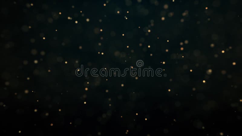 Beautiful loopable circle yellow particles falling down vector illustration