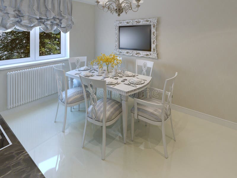 Beautiful Luxury Dining Room Stock Image Image of decoration, granite 56433551