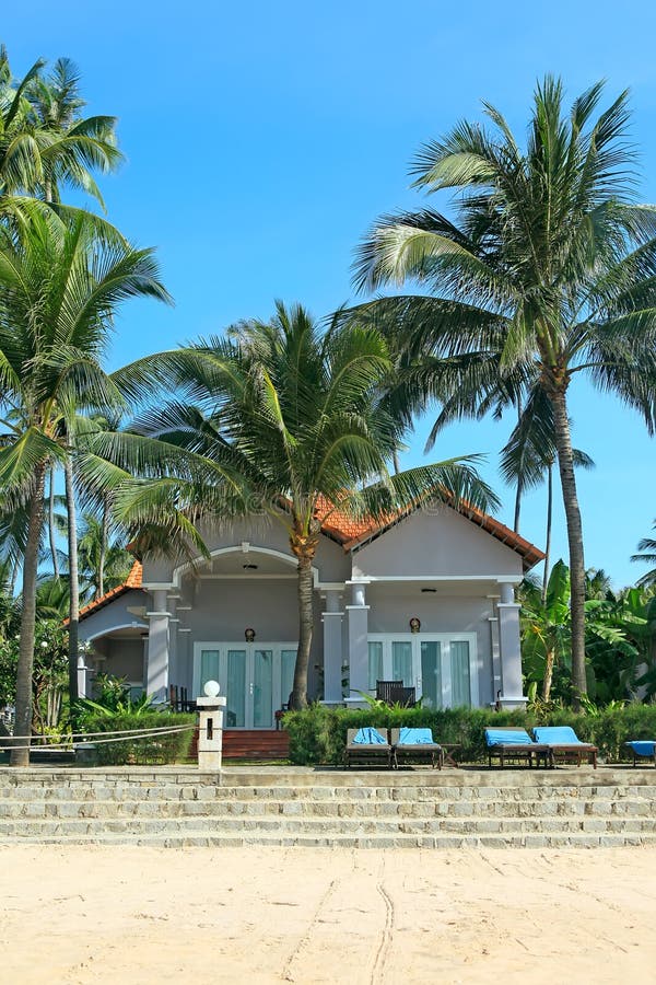 Houses in tropical resort