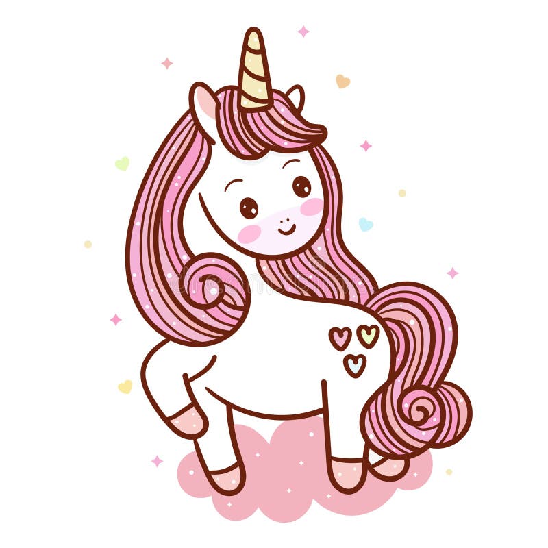Beautiful Magical Unicorn Funny Horse Wallpaper Kawaii Animal: Fabulous  Fashion, Fairytale Horse Cartoon Party Birthday Stock Vector - Illustration  of charming, funny: 161778558
