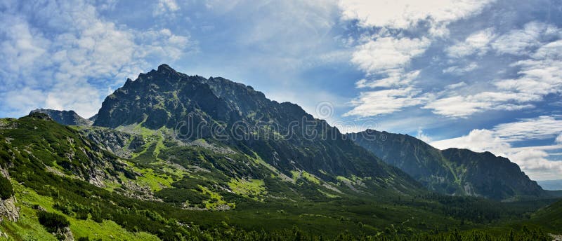 Beautiful Mengusovska valley in High Tatras