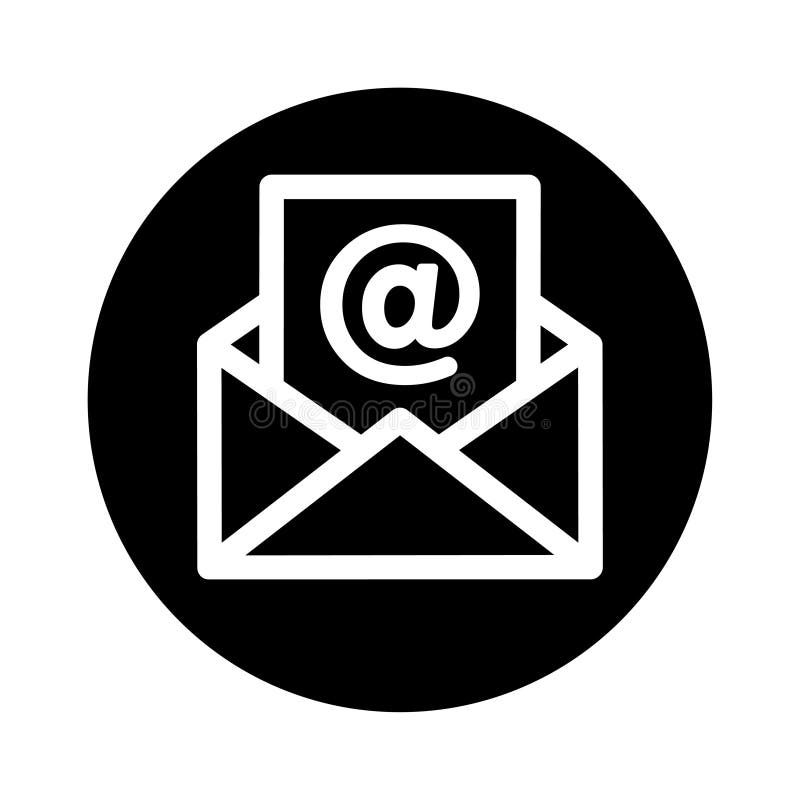 Email, Open Mail, New Email Icon Stock Illustration - Illustration of  communication, sign: 158557376