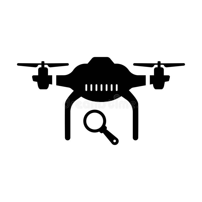 Search Drone Icon vector illustration