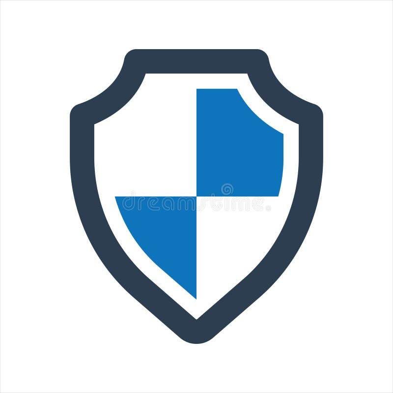 Shield Icon. Protection, Security Icon Stock Vector - Illustration of