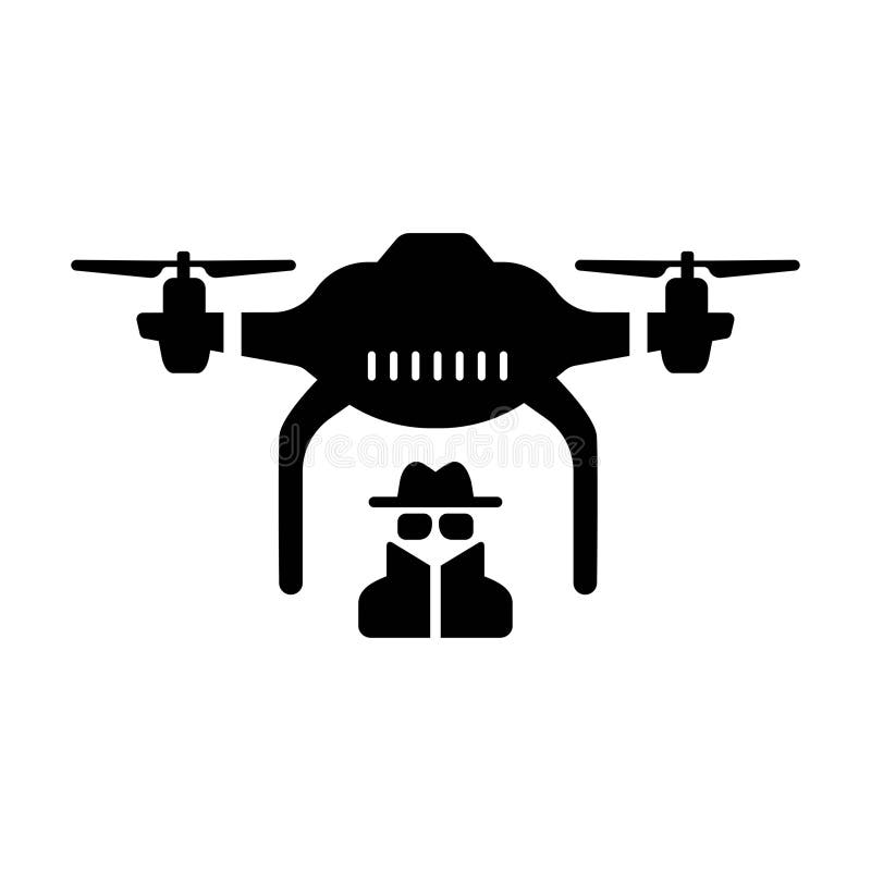 Spy Drone Icon royalty free illustration