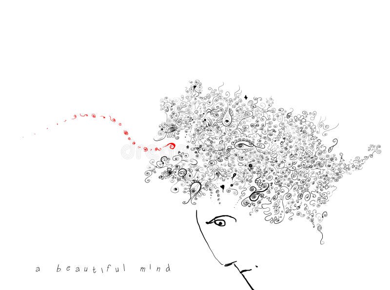 Beautiful mind royalty free illustration Beautiful mind royalty free illustration