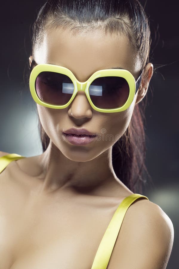 Beautiful Model in Sunglasses Stock Photo Image of body, adult 76525462